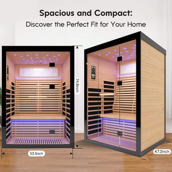 Spygo Felixo 2-Person Indoor Canadian Hemlock Luxury Far Infrared