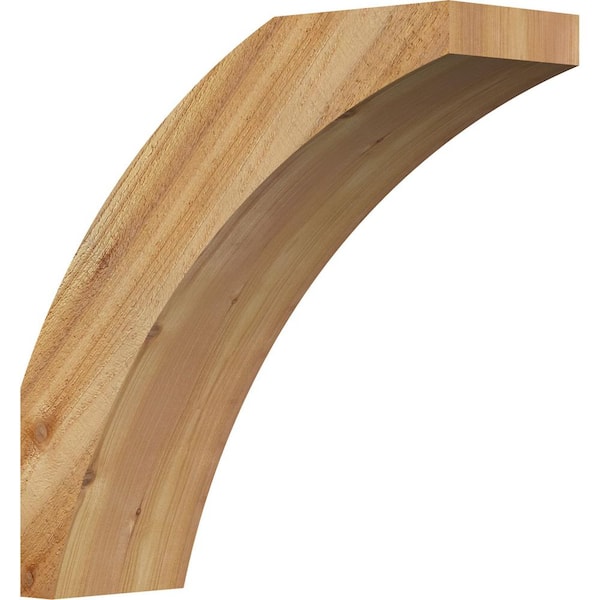 Ekena Millwork 6"W x 18"D x 18"H Thorton Rough Sawn Knee Brace, Western Red Cedar