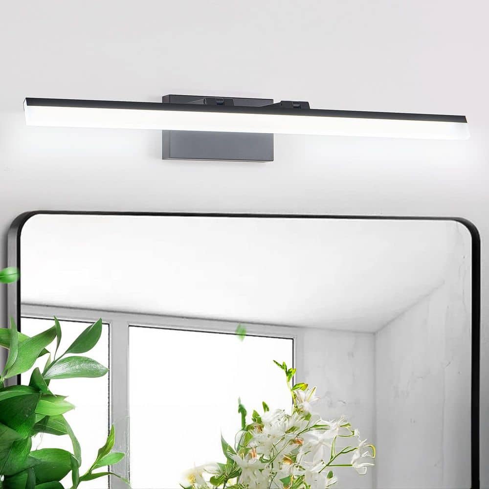 32 in. 1-Light Modern Black LED Bathroom Vanity Light Wall Light for Mirror, Dressing Room or Sink Area price history on PriceWatchPro