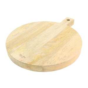 Mango Wood 14 in. Round Charcuterie Serving Board