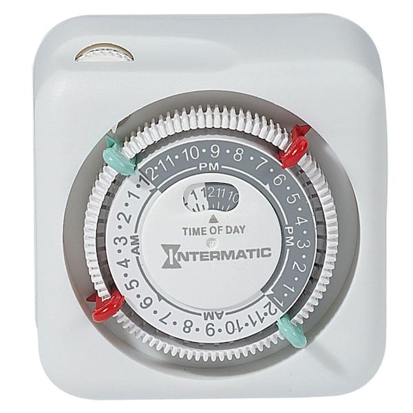 Intermatic 15 Amp 24-Hour Indoor Plug-In Timer, White