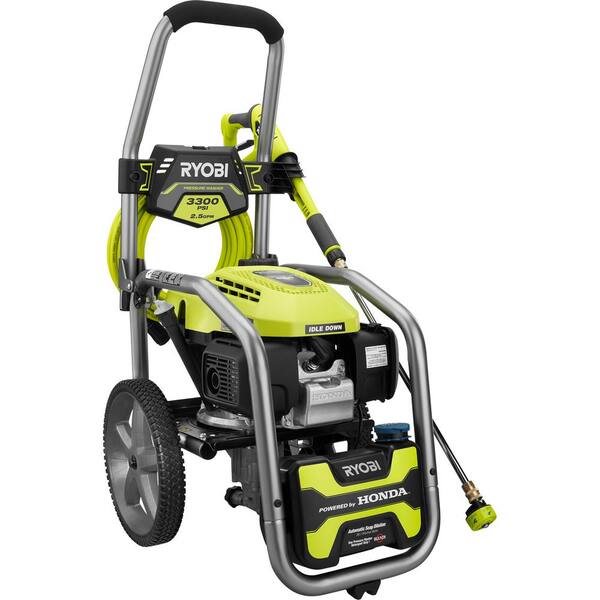 Ryobi 3300 PSI 2.5 GPM Cold Water GAS Pressure Washer with Honda GCV200 Engine with Surface Cleaner