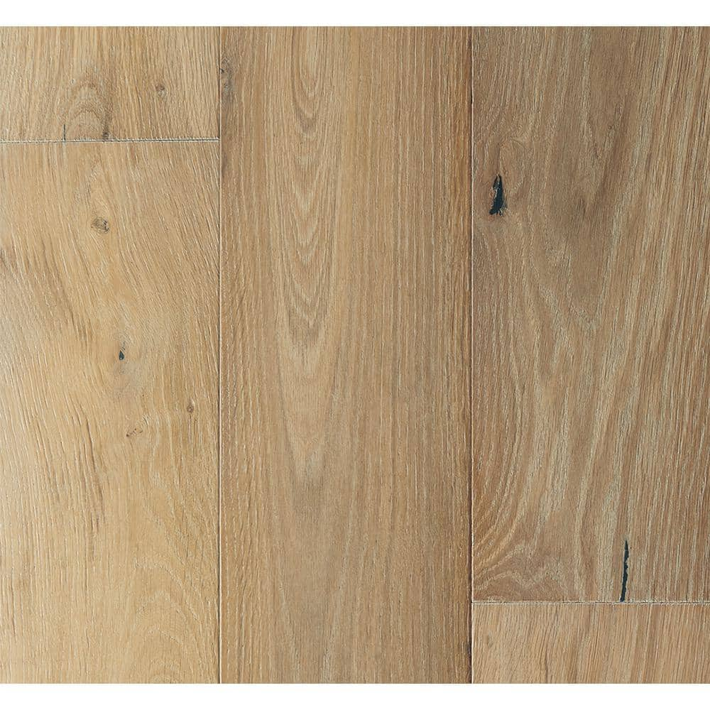 Malibu Wide Plank Take Home Sample Belmont French Oak Water Resistant Wirebrushed Engineered 