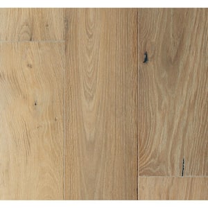 Take Home Sample - Belmont French Oak Water Resistant Wirebrushed Engineered Hardwood Flooring - 7.5 in. x 7 in.