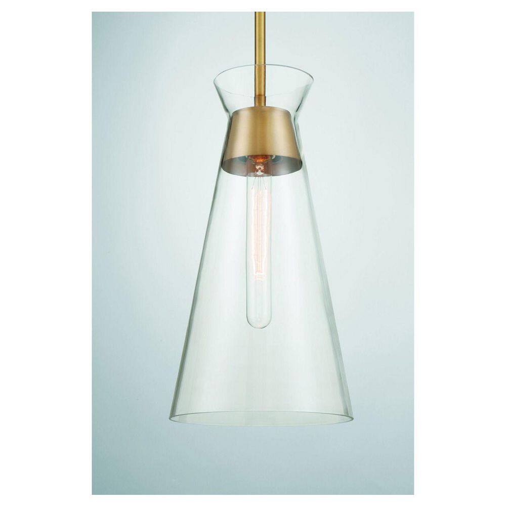 Lakewood Warm Brass Mid-Century Modern Mini Pendant Light