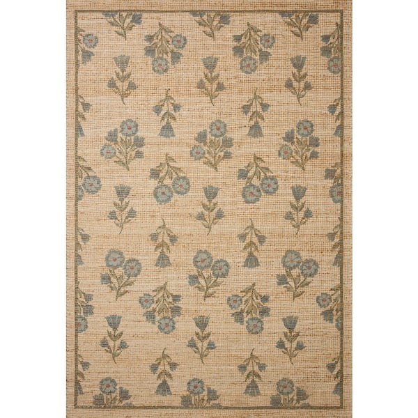 Chris Love Julia Rue Moss / Blue 5 ft. x 7 ft. 6 in. Transitional Area Rug