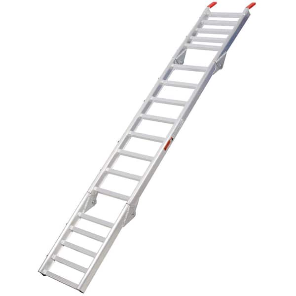 Aluminum Ramp 1,400 lbs./Pair, For Motorcycle/Lawn Mower/ATV Ramp and Tailgate Extender Combo 2 in 1