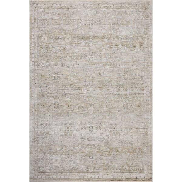 Tabitha Ivory / Khaki 2 ft. x 3 ft. 4 in. Traditional Accent Rug