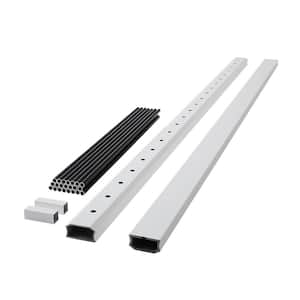 Fiberon ArmorGuard Regency 94 in. x 42 in. White Composite Rail Kit ...