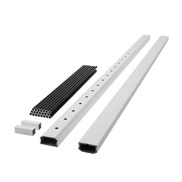 Fiberon Regency 94 in. x 42 in. White Composite Rail Kit