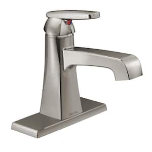 Ashlyn Single Hole Single-Handle Bathroom Faucet with Metal Drain Assembly in Stainless