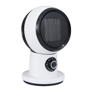 11 in. Portable Electric Space Heater, 1500W Small Desk Heater Fan with 3 Heat Modes Setting, Overheating Protection