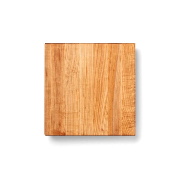 12 in. x 12 in. Square Small Maple Wood Edge Grain Cutting Board for Kitchen