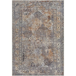 Super Area Rugs Waterbury Rectangle Black and Gray 5 ft. X 8 ft
