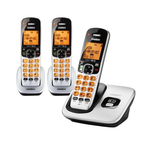 Uniden 3 Handset DECT 6.0 Cordless Phone with Caller ID-DISCONTINUED