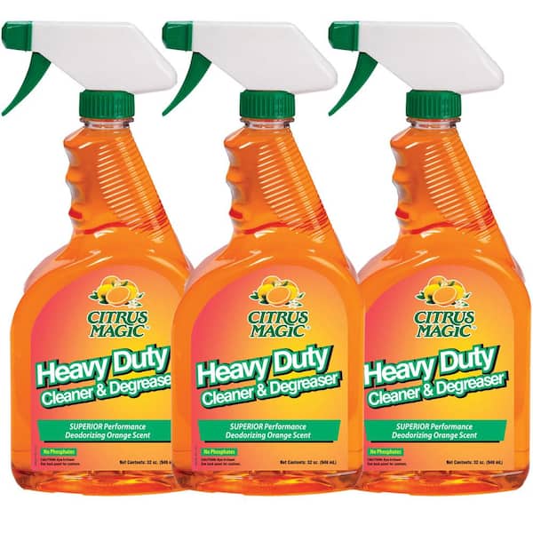 Citrus Magic 32 oz. Natural Orange Heavy Duty Cleaner/Degreaser (3-Pack)