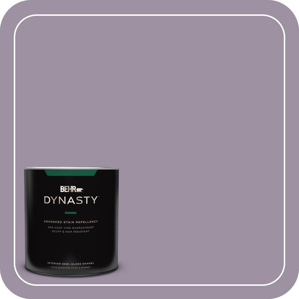1 qt. #660F-5 Amethyst Phlox Semi-Gloss Enamel Interior Stain-Blocking Paint and Primer price history on PriceWatchPro