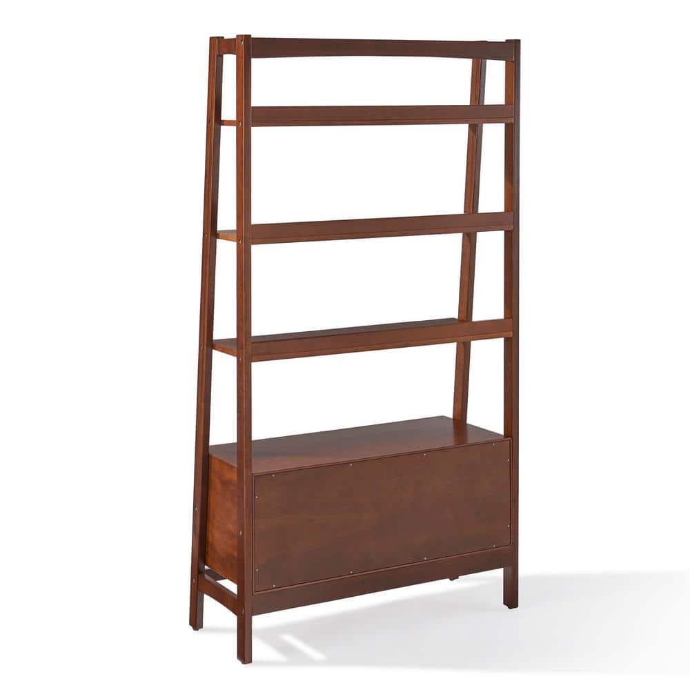 Landon 77'' Mahogany Mid-Century Modern Large Etagere