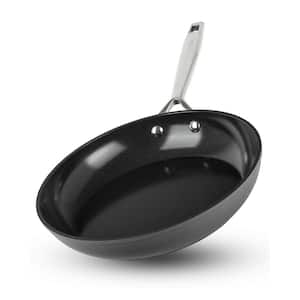 Professional 2x Hard Anodized 10 " Aluminum Ceramic Non-Stick Frying Pan in Black