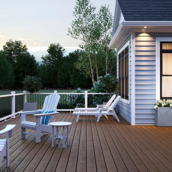 1 in. x 6 ft. to 16 ft. Enhance Basics Saddle Grooved Edge Composite Deck Board