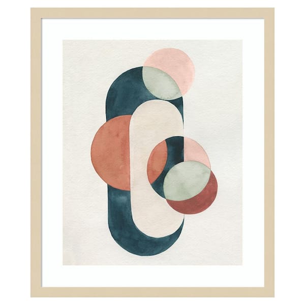 Amanti Art Loops and Bounds II by Grace Popp 21 in. W x 25 in. H. Wood Framed Wall Art Print Framed in Brown