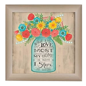 What I Love Most by Unknown 1 Piece Framed Graphic Print Typography Art Print 14 in. x 14 in. .