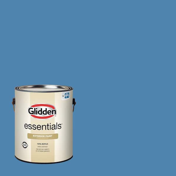 Glidden Essentials 1 gal. #PPG1161-5 Ship's Harbor Semi-Gloss Exterior Paint