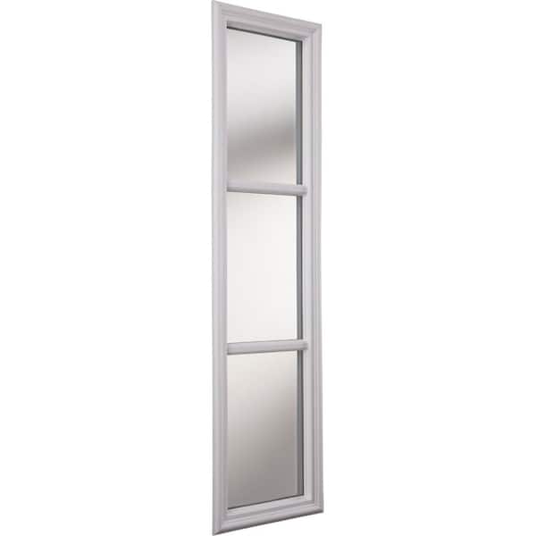 ODL 1-Lite Clear Glass 20 in. x 36 in. x 1 in. with White Frame Replacement Glass Panel 312505