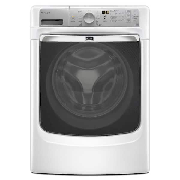 Maytag Maxima XL 4.3 cu. ft. High-Efficiency Front Load Washer with Steam in White, ENERGY STAR-DISCONTINUED