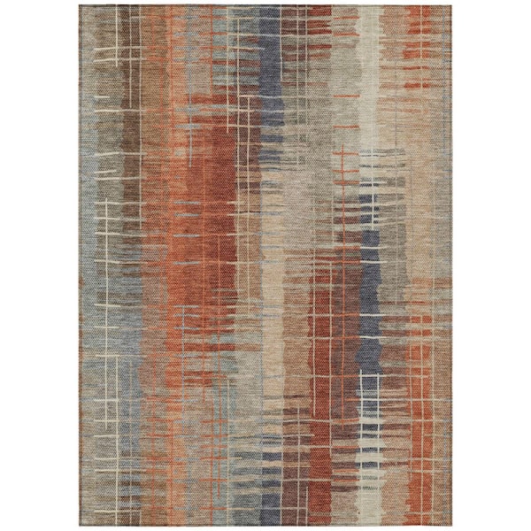 Chantille Machine Washable Indoor/Outdoor Abstract ACN2261 Khaki 2 ft. 6 in. x 3 ft. 10 in. Area Rug
