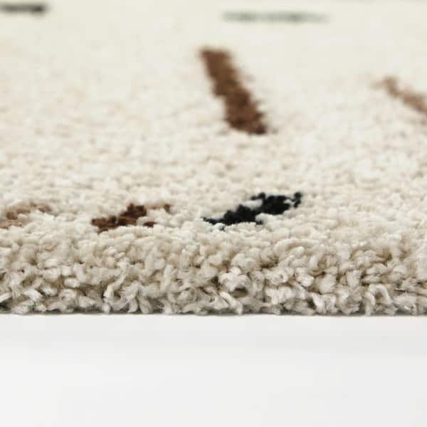 Rupa Cream/Green 5 ft. 3 in. x 7 ft. Moroccan Area Rug