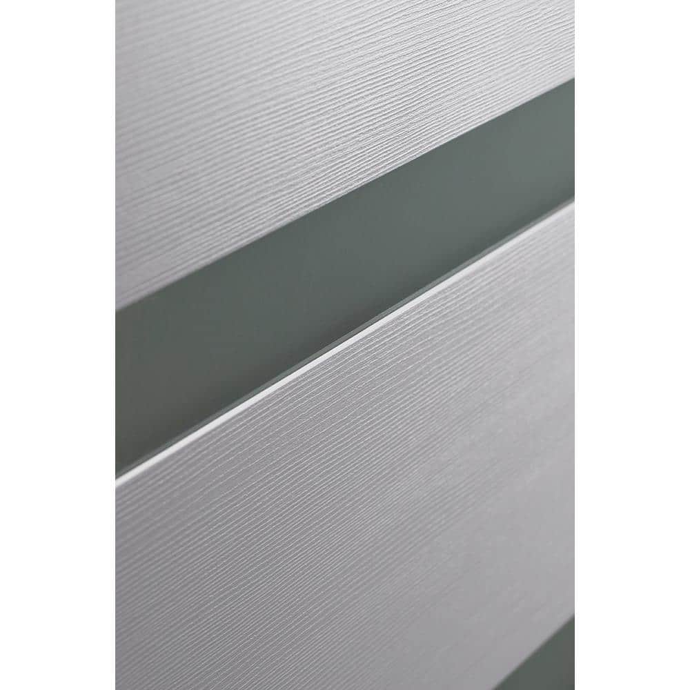 Snow White Frosted Glass and Pine Interior Door Slab