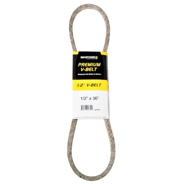 MaxPower 1/2 in. x 36 in. Premium V-Belt 347479 - The Home Depot