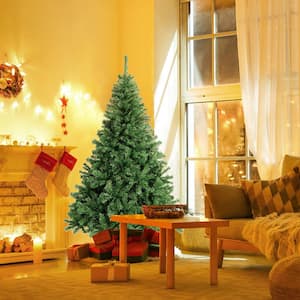 6 ft. Artificial Christmas Tree 1000 Tips Premium Hinged PVC Holiday Decor