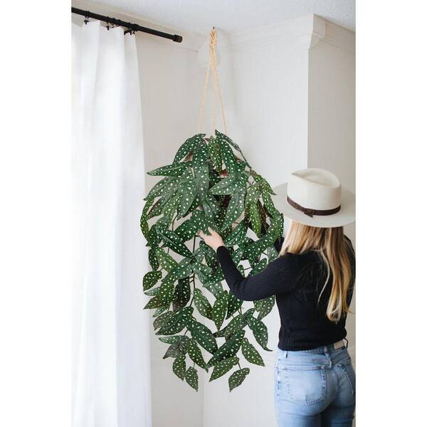 37 in. Artificial Green Monstera Indoor/Outdoor Hanging Plant in Pot with  Hook for Wall Shelf and Room Decor 59B1124C1568 - The Home Depot