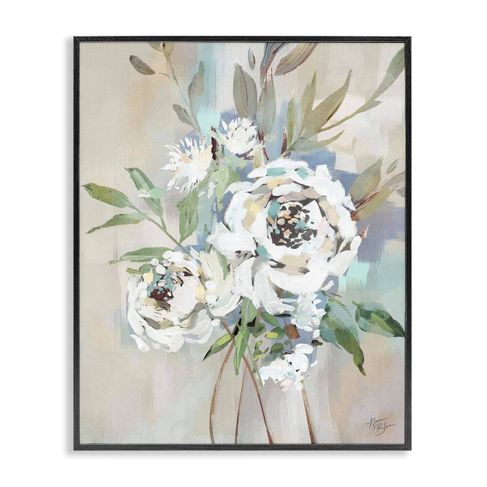 Bundle of Antique Roses by Nina Blue Black Framed Nature Giclee Art Print 14 in. x 11 in. price history on PriceWatchPro
