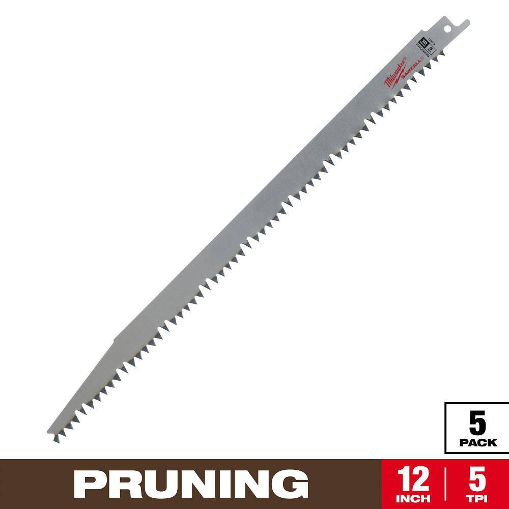 12 in. 5 TPI Pruning SAWZALL Reciprocating Saw Blades (5-Pack) price history on PriceWatchPro
