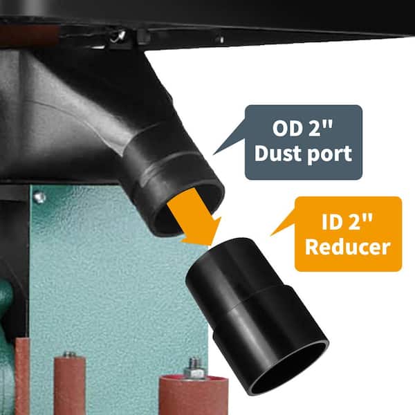 2-1/2 in. to 2-1/4 in. Hose Reducer for Dust Collection Systems
