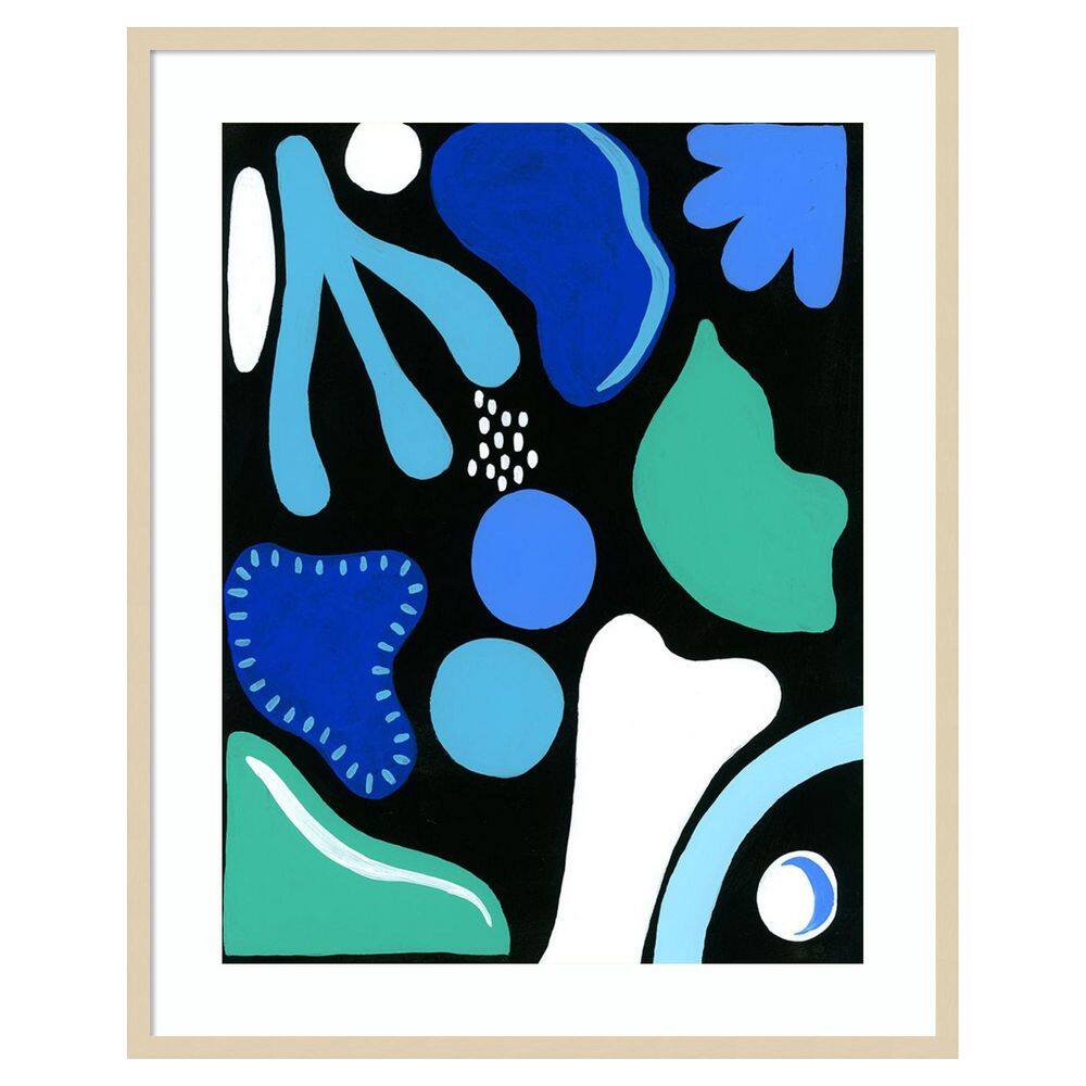 Cool Shapes I by Regina Moore 1 Piece Framed Giclee Abstract Art Print 41 in. x 33 in. price history on PriceWatchPro