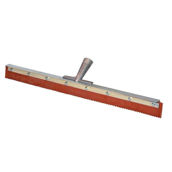 Bon Tool 24 in. Rubber Notched Micro Topping Floor Squeegee 82-330