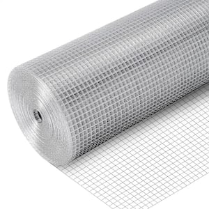 24 in. x 50 ft. 19-Gauge Reinforced Hot-Dip Galvanized Mesh for Poultry-Netting Cage Home Improvement, Precision Welding