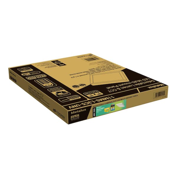 1 ft. x 1 ft. Integrated LED Panel Light, Selectable 2000/1500/1000 Lumens and 2700/3000/3500/4000/5000 Sel CCT