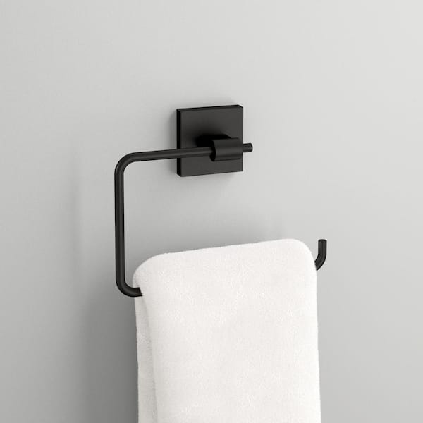 Paper Towel Holder Black Brass