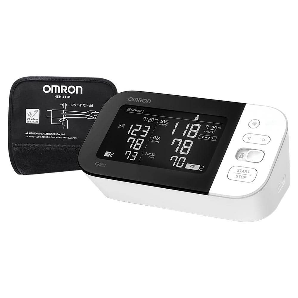 Omron BP5250 Silver Wireless Upper Arm Blood Pressure Monitor Home