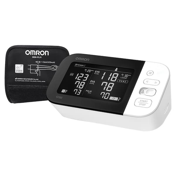 Omron 10 Series Upper Arm Blood Pressure Monitor Wireless in White Package of 1