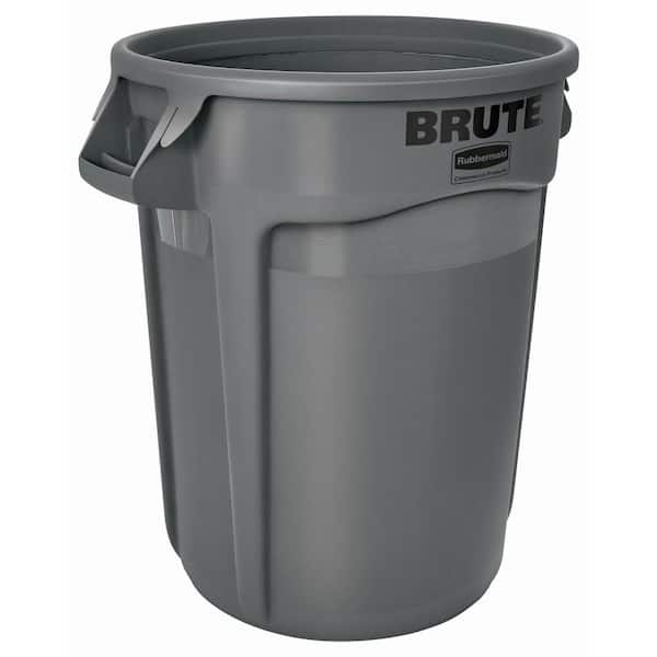 Rubbermaid Commercial Products Brute 32 Gal. Grey Round Vented Trash Can