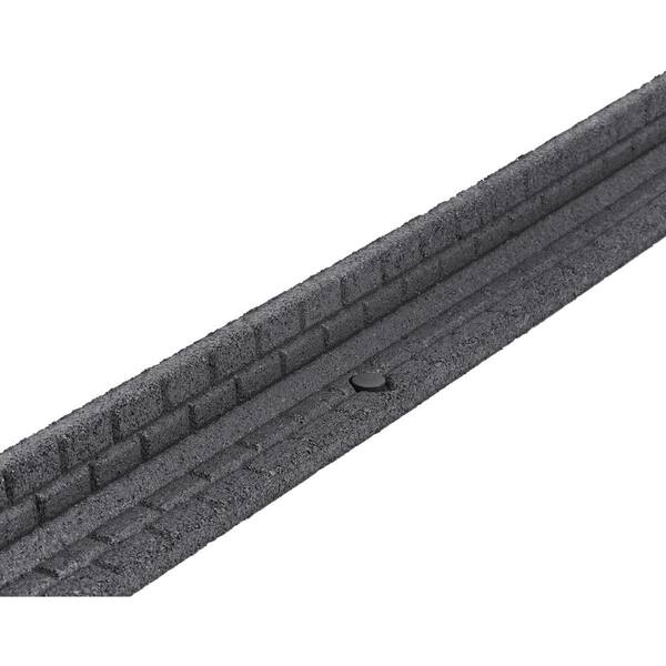 Vigoro 4 ft. Gray NoDig Rubber Landscape Edging (6Pack) DCBFE4GY6