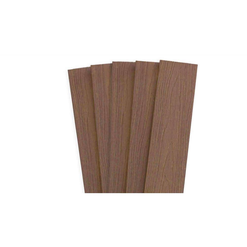 0.40 in. x 5.51 in. x 48.00 in. Teak Capped Composite Flat Top Fence Picket (5-Pack) price history on PriceWatchPro