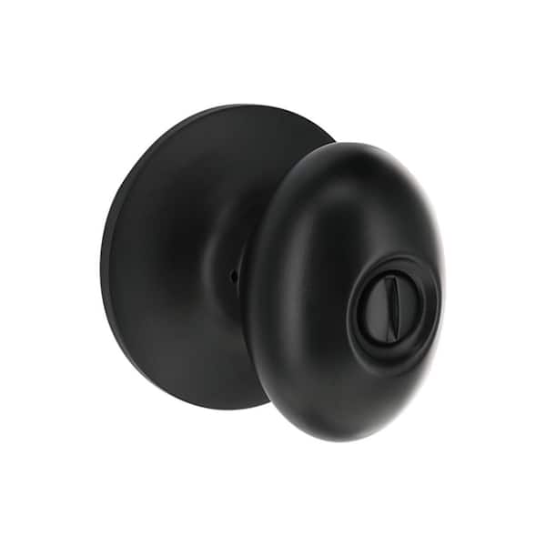 Defiant Oval Matte Black Dummy Door Knob