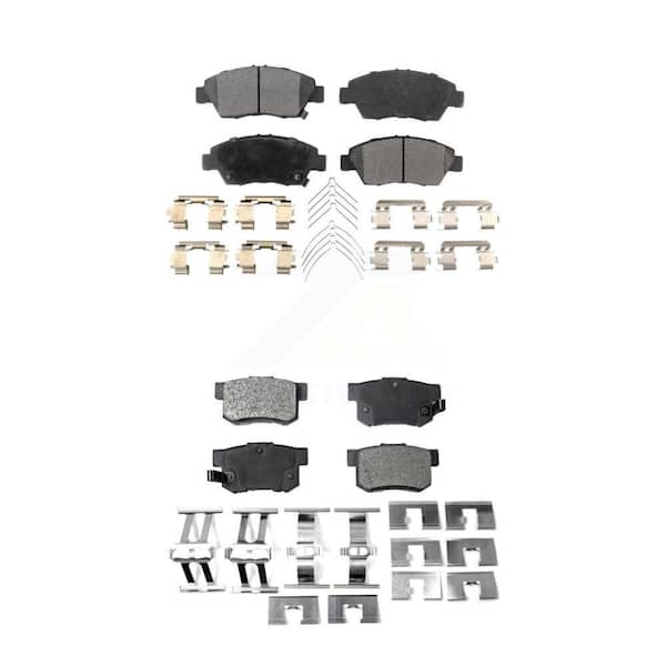 TEC Front Rear Ceramic Brake Pads Kit For Honda Civic Acura RSX ILX CR-Z KTC-100496